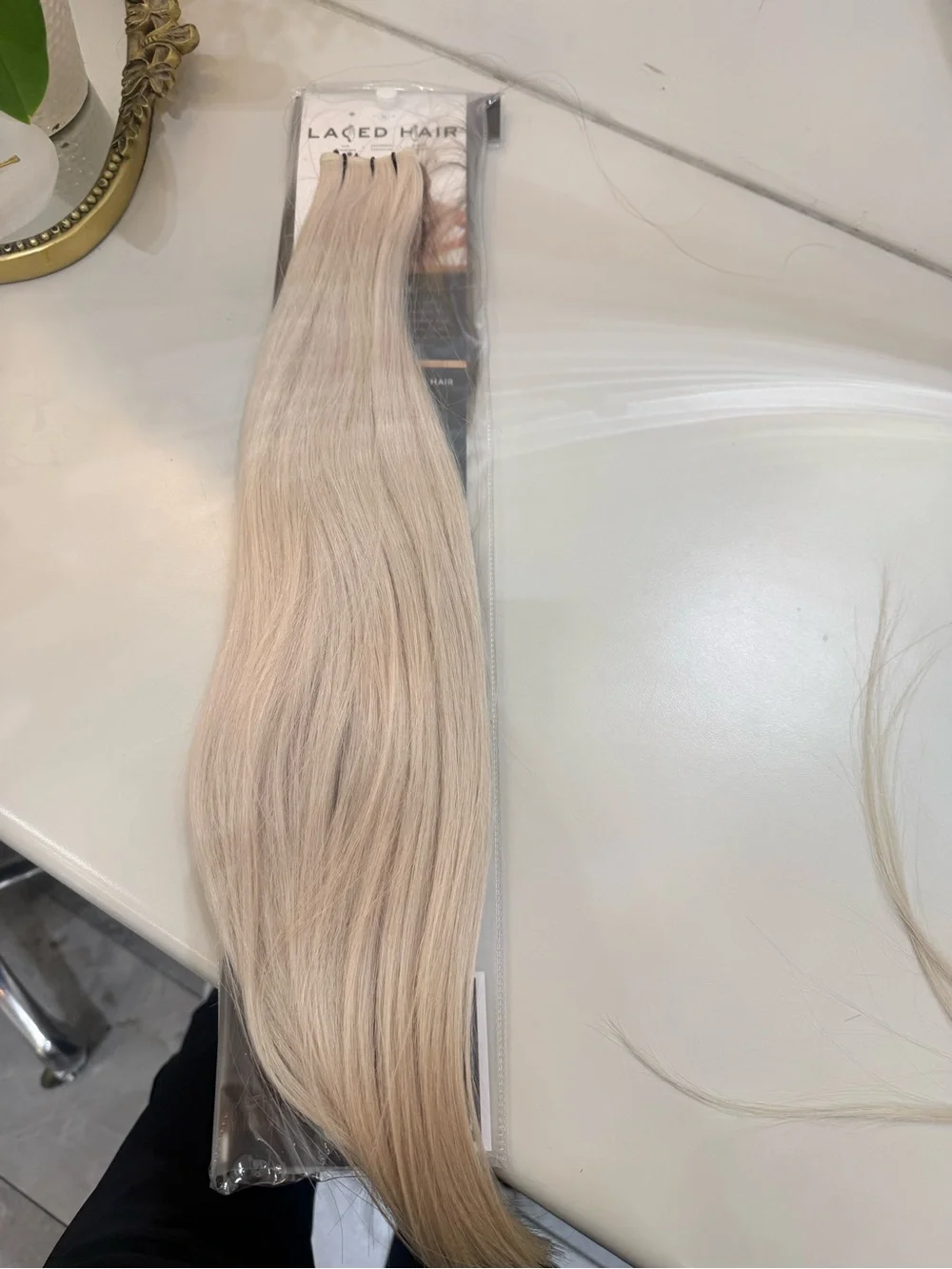 LACED HAIR Platinum Blonde EXTENSIONS | 22in